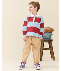 Blue Rooster By Pink Chicken Boys Jackson Canvas Pull On Pants