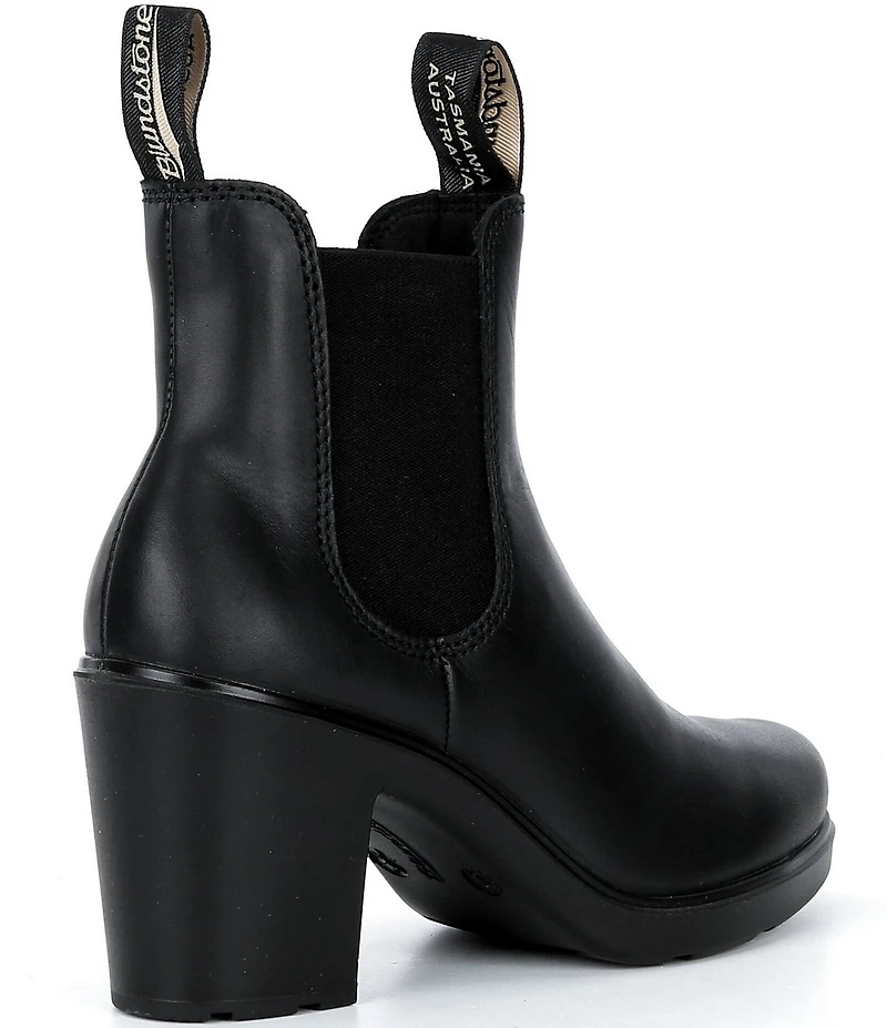 Blundstone Women's Block Heeled Water-Resistant Leather Booties