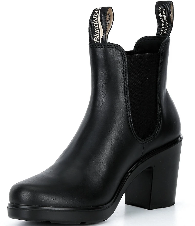 Blundstone Women's Block Heeled Water-Resistant Leather Booties