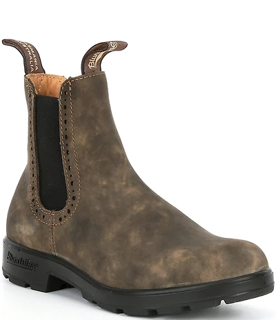 Blundstone Women's Originals Water-Resistant Rustic Leather Brogue Booties