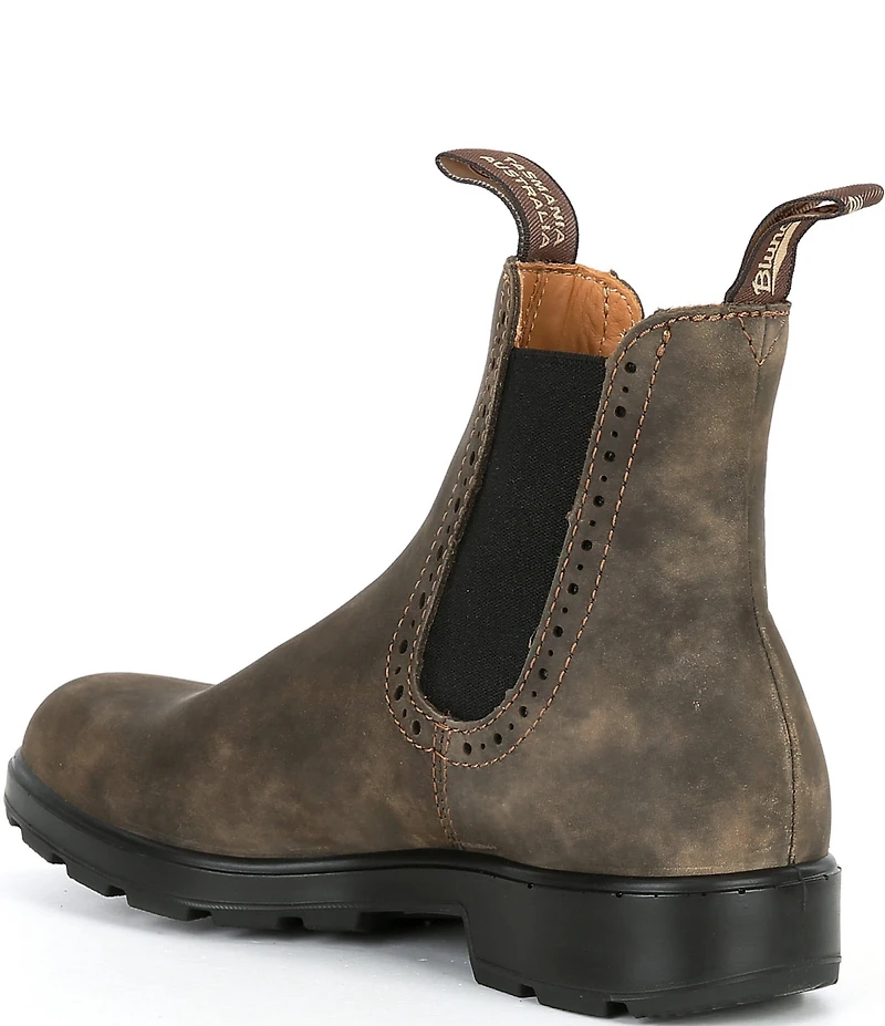 Blundstone Women's Originals Water-Resistant Rustic Leather Brogue Booties