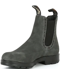 Blundstone Women's Originals Water-Resistant Rustic Leather Brogue Booties