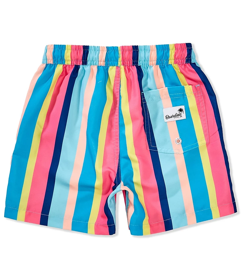 Boardies Little/Big Boys Cake Stripe Swim Trunks