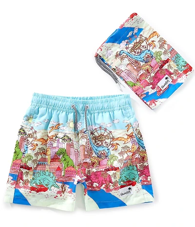 Boardies Little/Big Boys Dino Takeover Swim Trunks