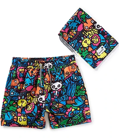 Boardies Little/Big Boys Monday Jungle Swim Trunks