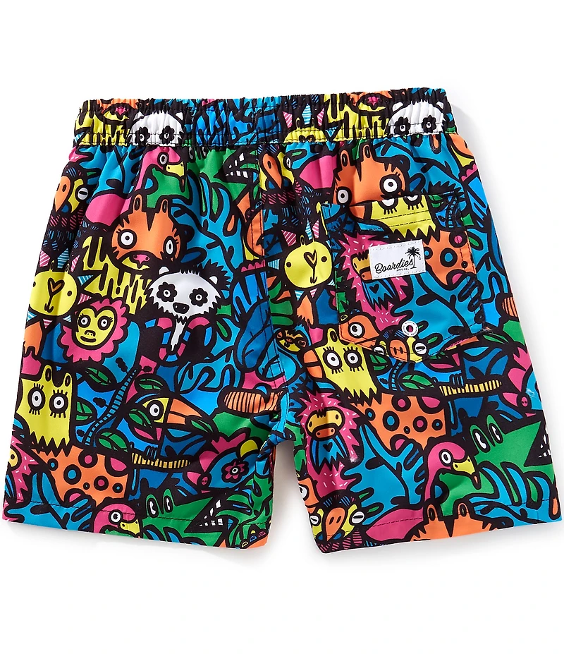 Boardies Little/Big Boys Monday Jungle Swim Trunks
