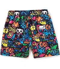 Boardies Little/Big Boys Monday Jungle Swim Trunks