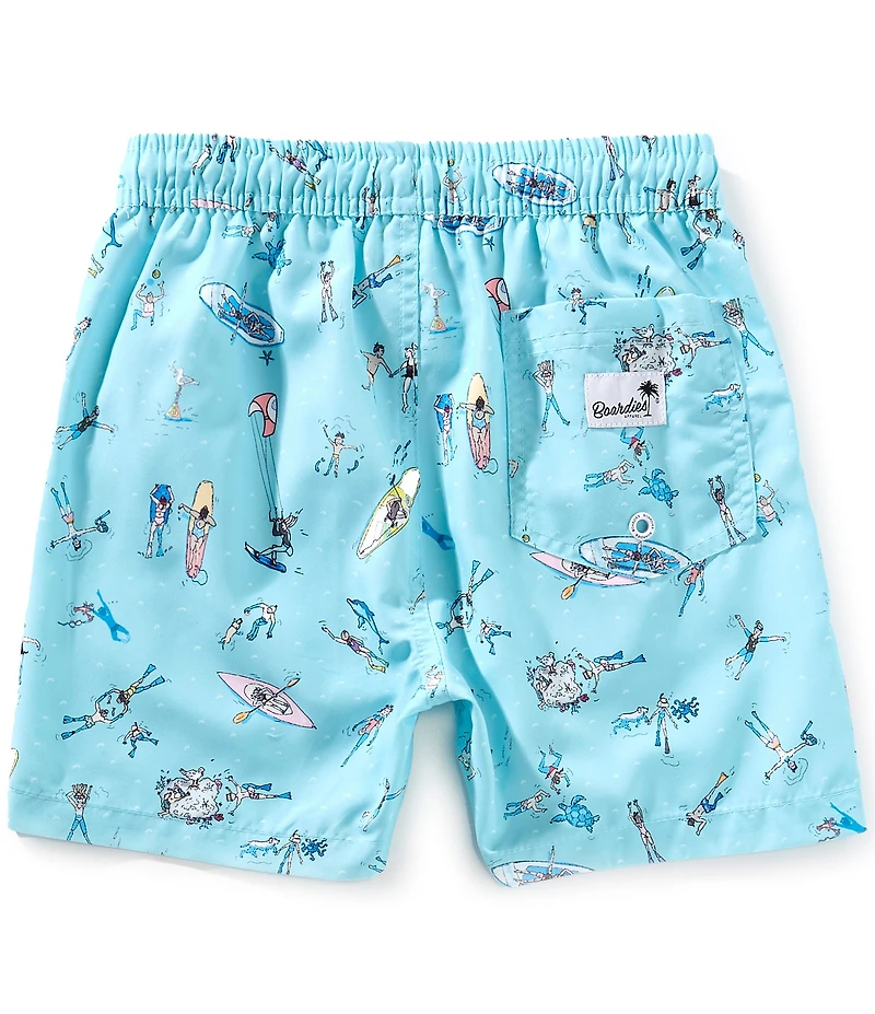 Boardies Little/Big Boys Sea Folk Swim Trunks
