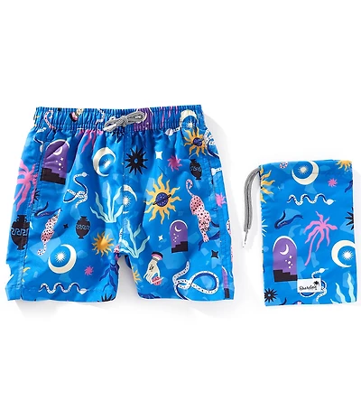 Boardies Little/Big Boys Birsak Blue Shorts