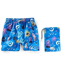 Boardies Little/Big Boys Birsak Blue Shorts
