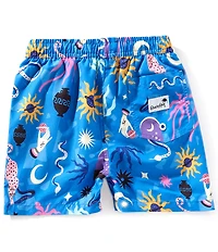 Boardies Little/Big Boys Birsak Blue Shorts