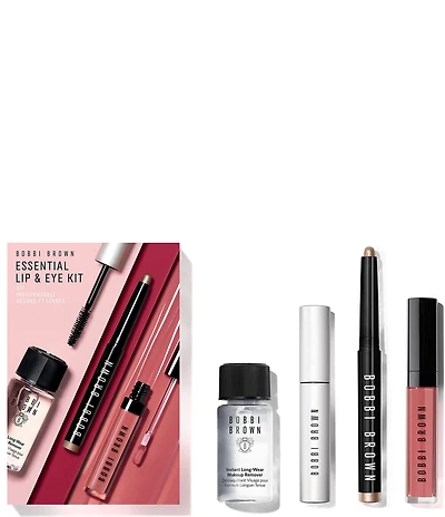 Bobbi Brown Essential Lip & Long-Wear Eye Makeup 4-Piece Kit
