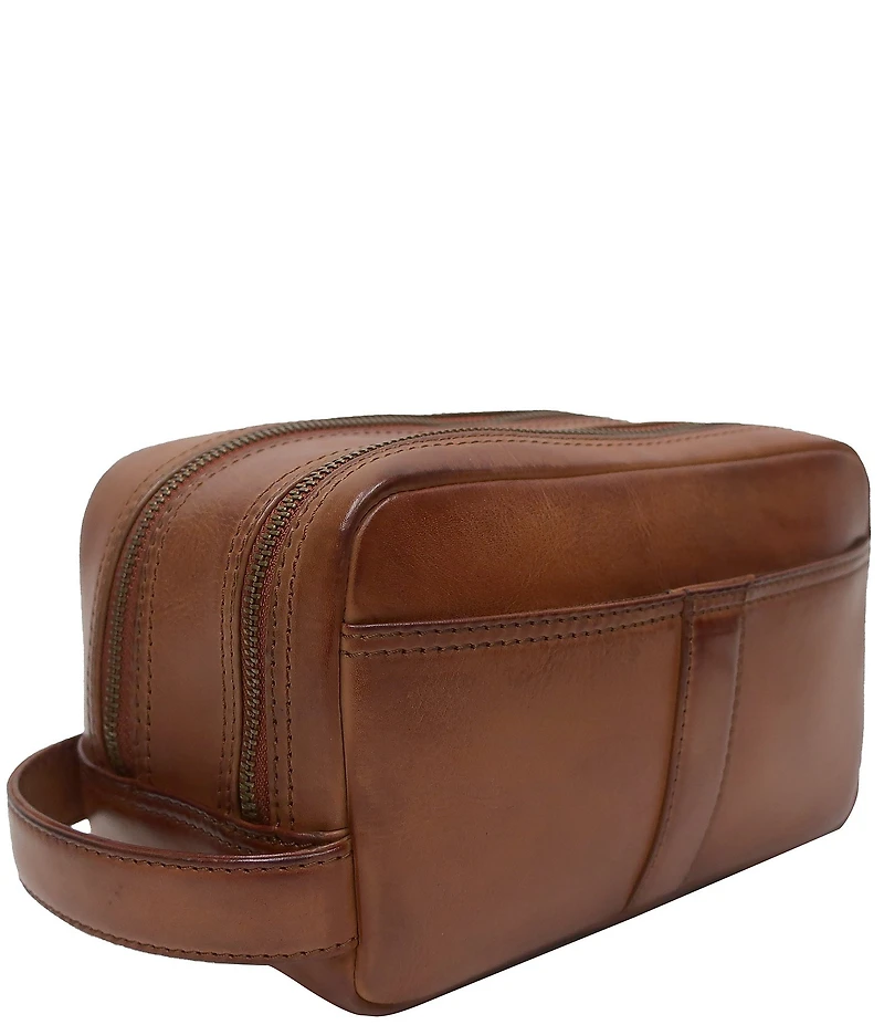 BOCONI Darius Full Grain Leather Travel Kit