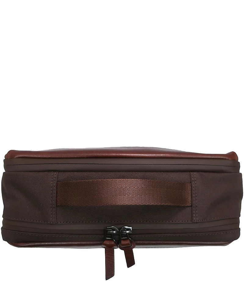 BOCONI Garth Expandable Full Grain Leather Travel Kit