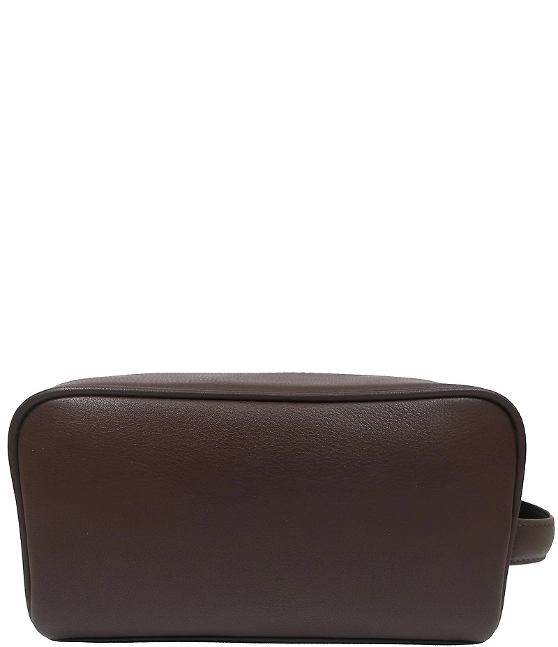 BOCONI Men's Michael Full Grain Leather Dopp Kit Handcrafted Travel Kit