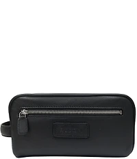 BOCONI Men's Michael Full Grain Leather Dopp Kit Handcrafted Travel Kit
