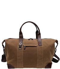 BOCONI Sloan Waxed Canvas and Pull-up Leather 18#double; Duffel Bag