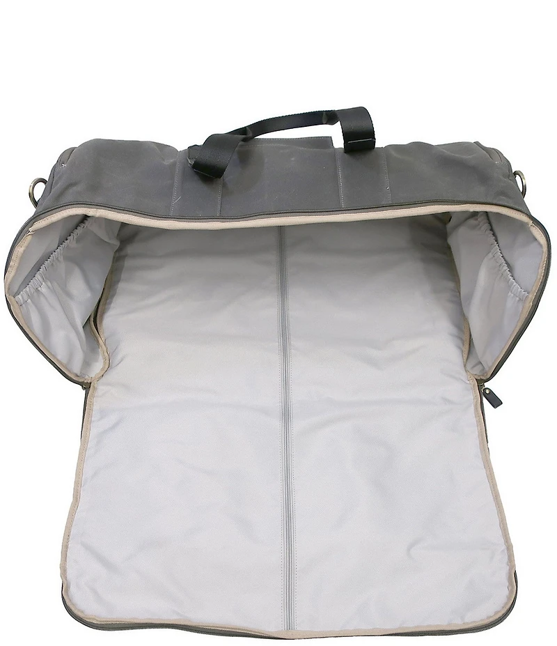 Boconi Sloan Waxed Canvas and Pull-up Leather Garment Duffle Bag