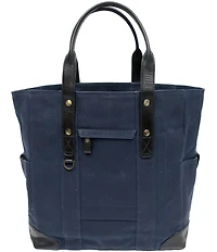 BOCONI Sloan Waxed Canvas and Pull-up Leather Tote Bag