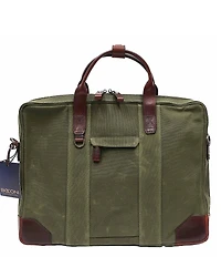 BOCONI Sloan Waxed Canvas Travel Laptop Briefcase