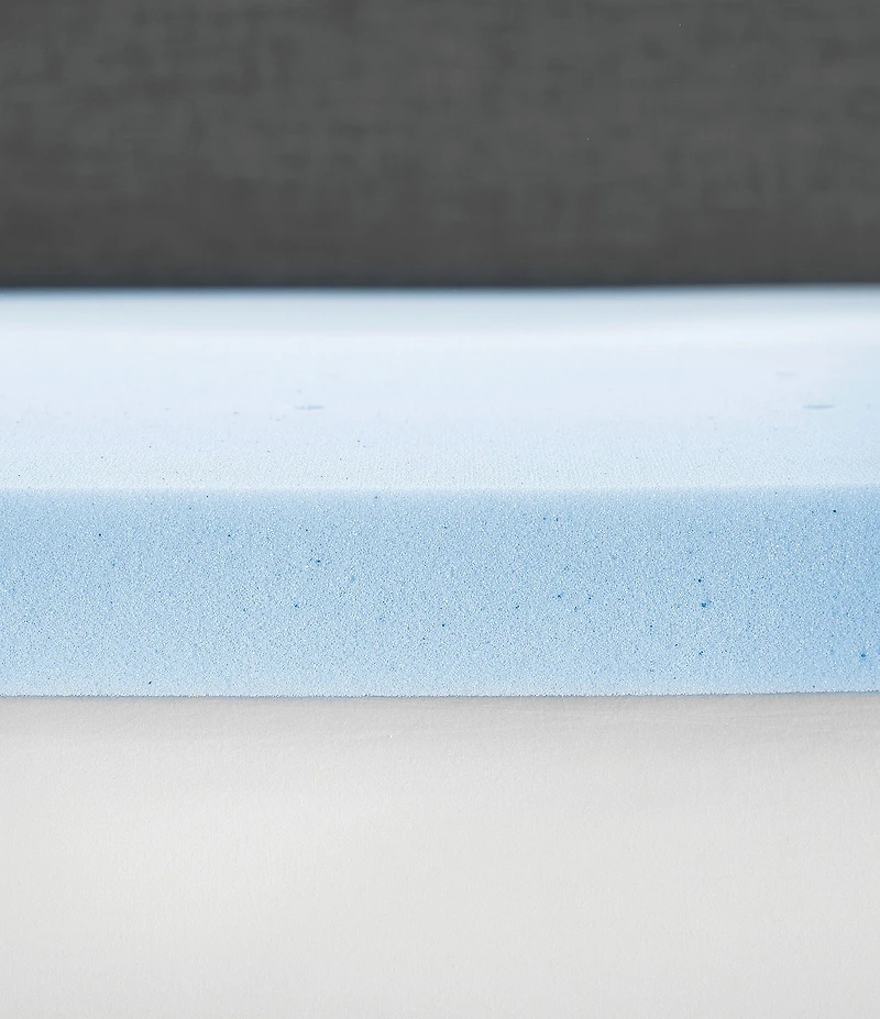 BodiPEDIC -Inch Gel-Infused Memory Foam Mattress Bed Topper