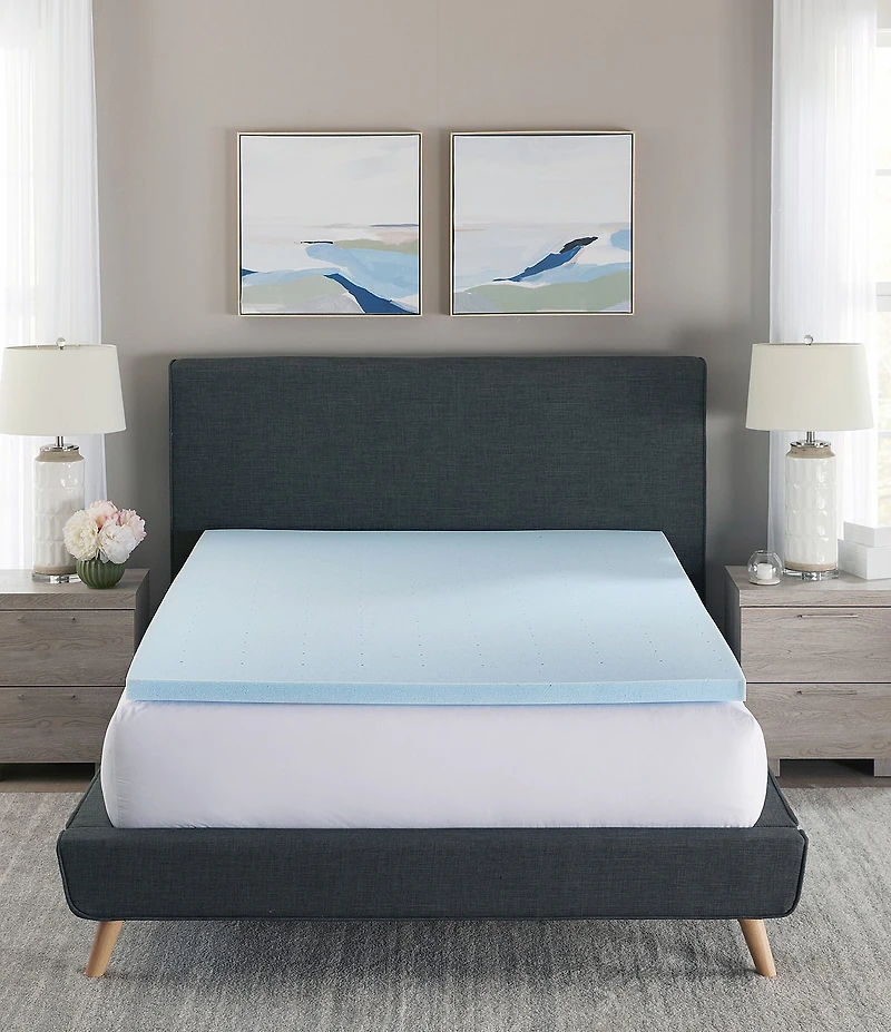 BodiPEDIC -Inch Gel-Infused Memory Foam Mattress Bed Topper