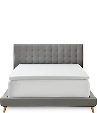 BodiPEDIC 2-Inch Gel-Infused Memory Foam Mattress Bed Topper with Circular-Knit Cover