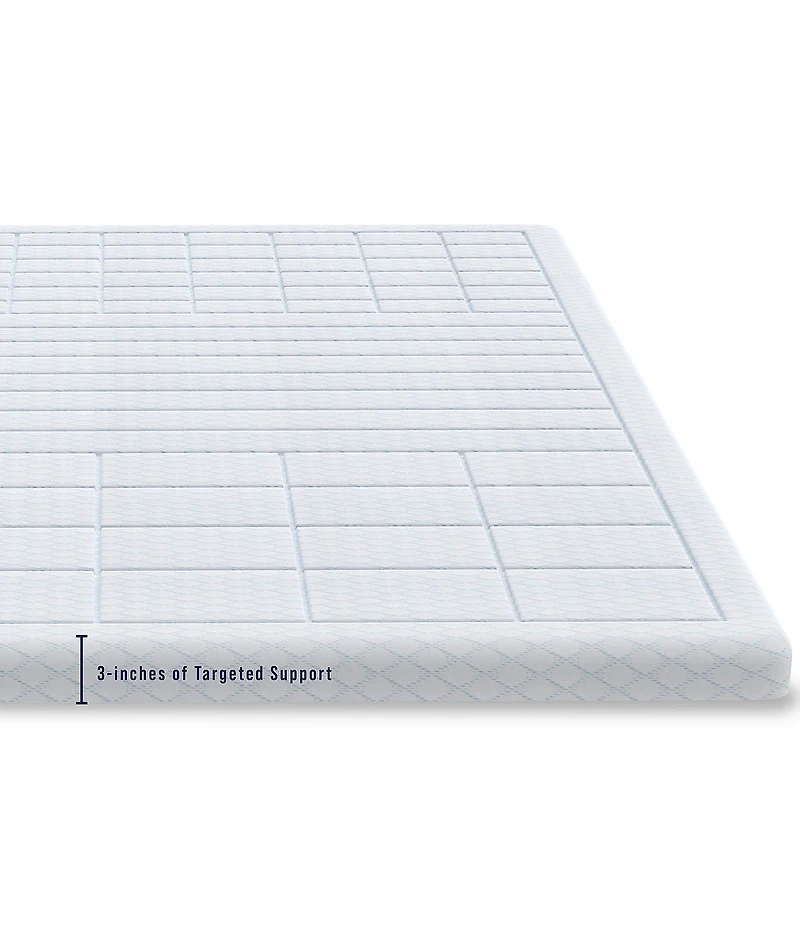 BodiPEDIC 3#double; Custom Zoned Cooling Memory Foam Mattress Bed Topper