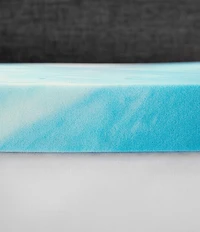BodiPEDIC 3-Inch Cooling Gel Swirl Memory Foam Mattress Bed Topper