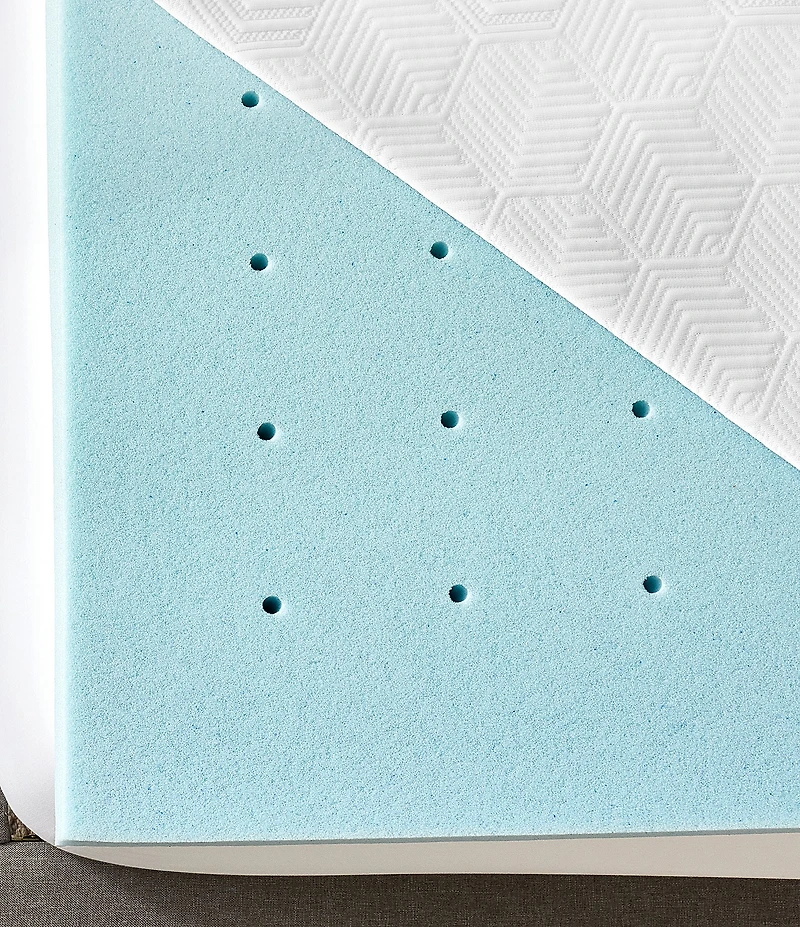 BodiPEDIC 3-Inch Gel-Infused Memory Foam Mattress Bed Topper with Cooling Cover