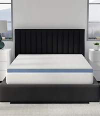 BodiPEDIC 4#double; Cooling Gel-Infused Soft Support Memory Foam Mattress Bed Topper