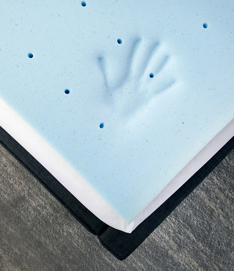 BodiPEDIC 4-Inch Gel-Infused Memory Foam Mattress Bed Topper