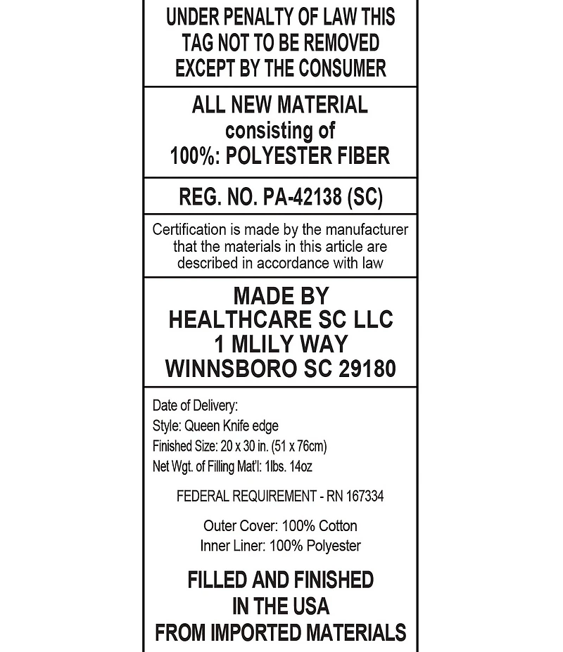 Bodipedic All Night Climate Control Fiber Filled Jumbo Bed Pillow Powered by Hi-Cool