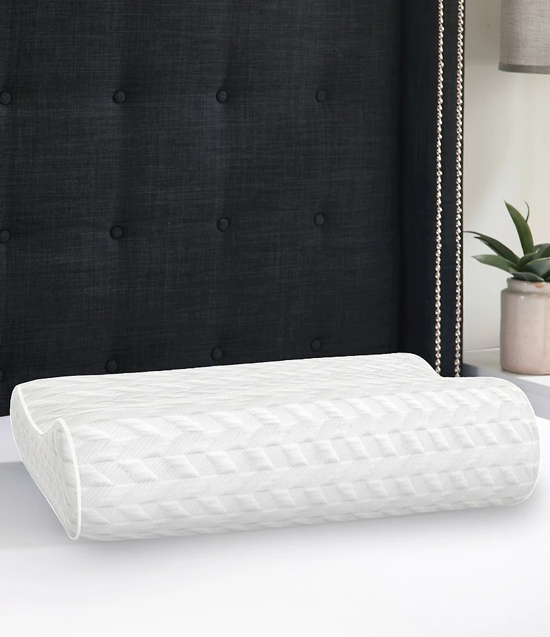 BodiPEDIC Comfort Support Gel-Infused Memory Foam Contour Bed Pillow - Oversized