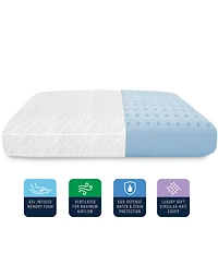 BodiPEDIC Comfort Support Gel-Infused Memory Foam Conventional Bed Pillow - Oversized