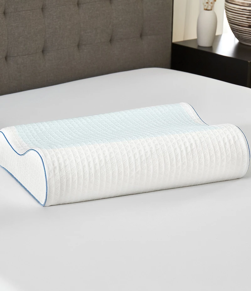 BodiPEDIC Cooling Gel Overlay Memory Foam Contour Bed Oversized Pillow