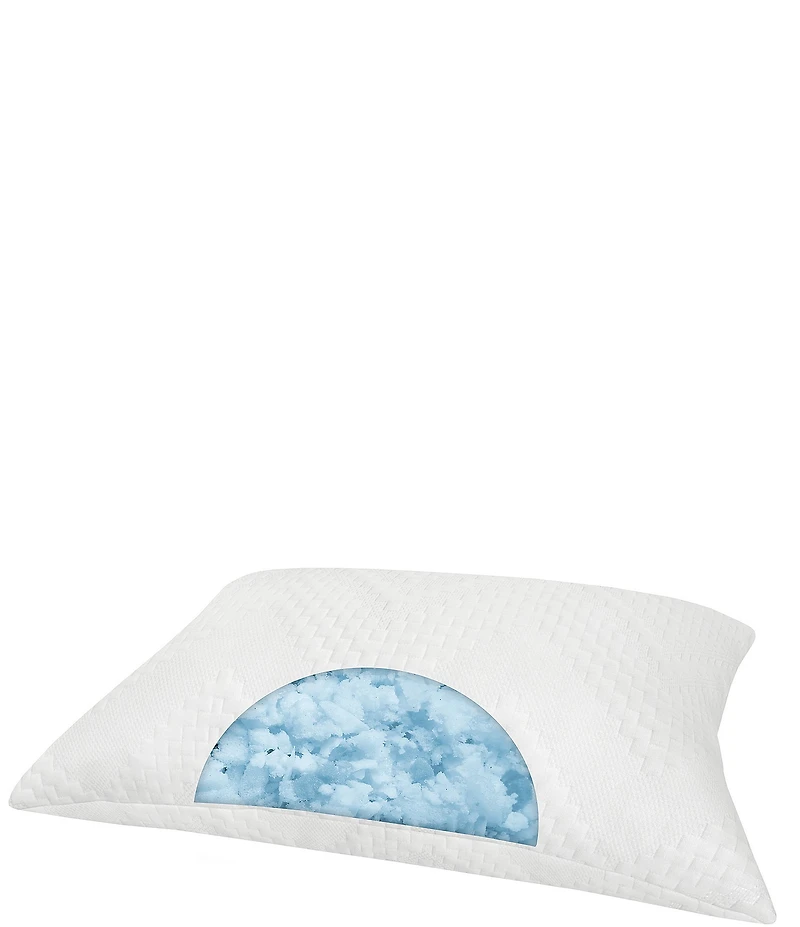 BodiPEDIC Custom Comfort Memory Foam Cluster Jumbo Bed Pillow