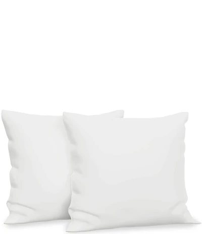 BodiPEDIC Fiber Filled Square Euro Pillow Insert, Set of 2