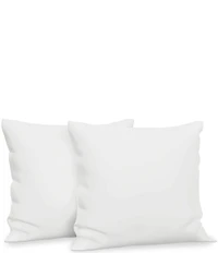 BodiPEDIC Fiber Filled Square Euro Pillow Insert, Set of 2