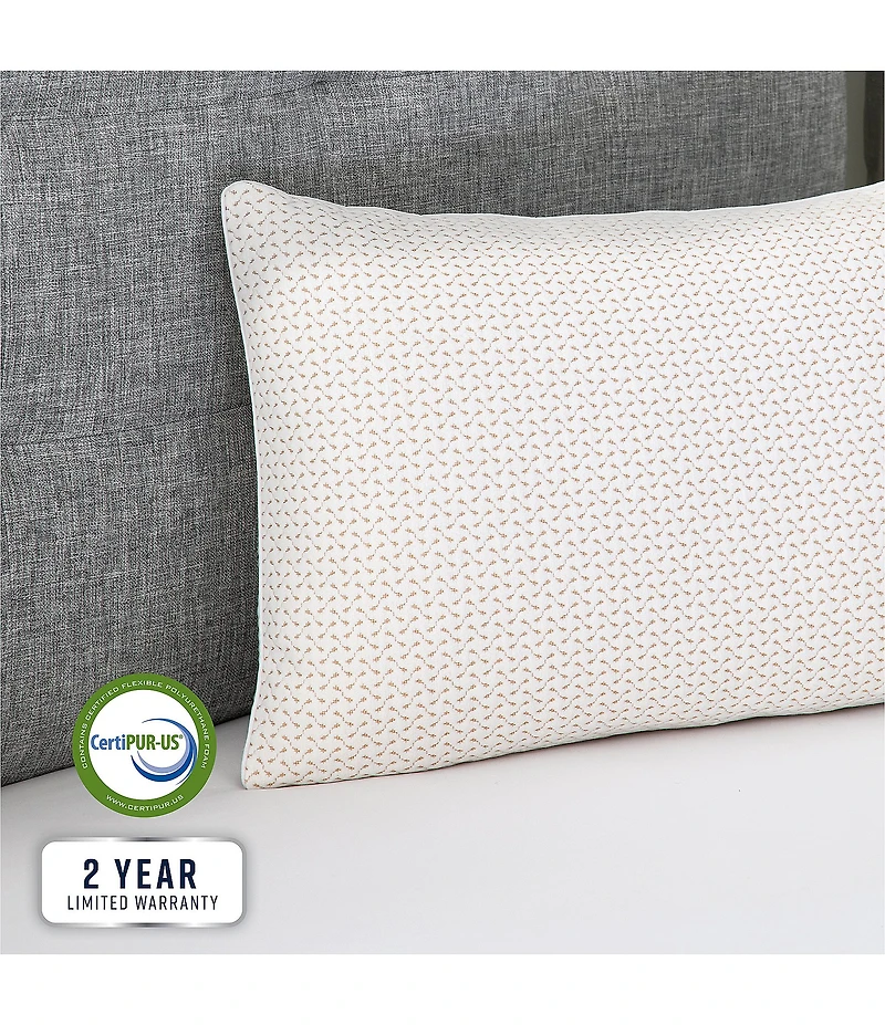 BodiPEDIC Gel-Infused Memory Foam Cluster Jumbo Bed Pillow with Copper Infused Cover