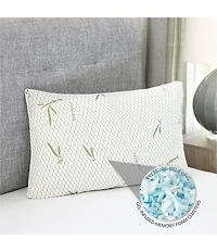BodiPEDIC Gel-Infused Memory Foam Cluster Jumbo Bed Pillow with Rayon from Bamboo Infused Cover