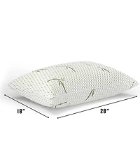BodiPEDIC Gel-Infused Memory Foam Cluster Jumbo Bed Pillow with Rayon from Bamboo Infused Cover