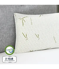 BodiPEDIC Gel-Infused Memory Foam Cluster Jumbo Bed Pillow with Rayon from Bamboo Infused Cover