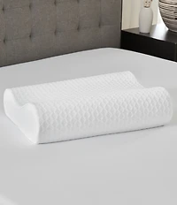 BodiPEDIC Gel Support Contour Memory Foam Bed Standard Pillow