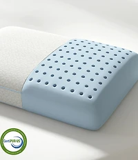 Bodipedic Oversized Gusseted Memory Foam Bed Pillow Powered by Hi-Cool