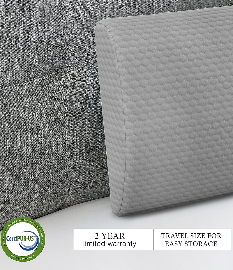 BodiPEDIC Pressure-Relieving Support Memory Foam Lumbar Pillow