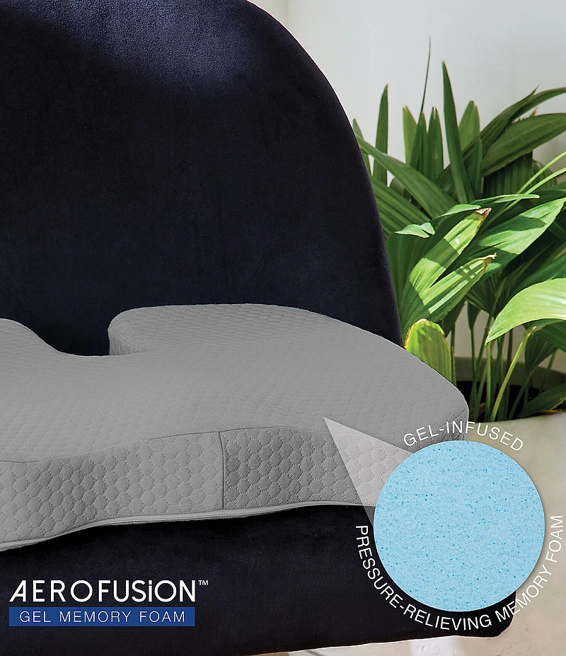 BodiPEDIC Pressure-Relieving Support Memory Foam Seat Cushion