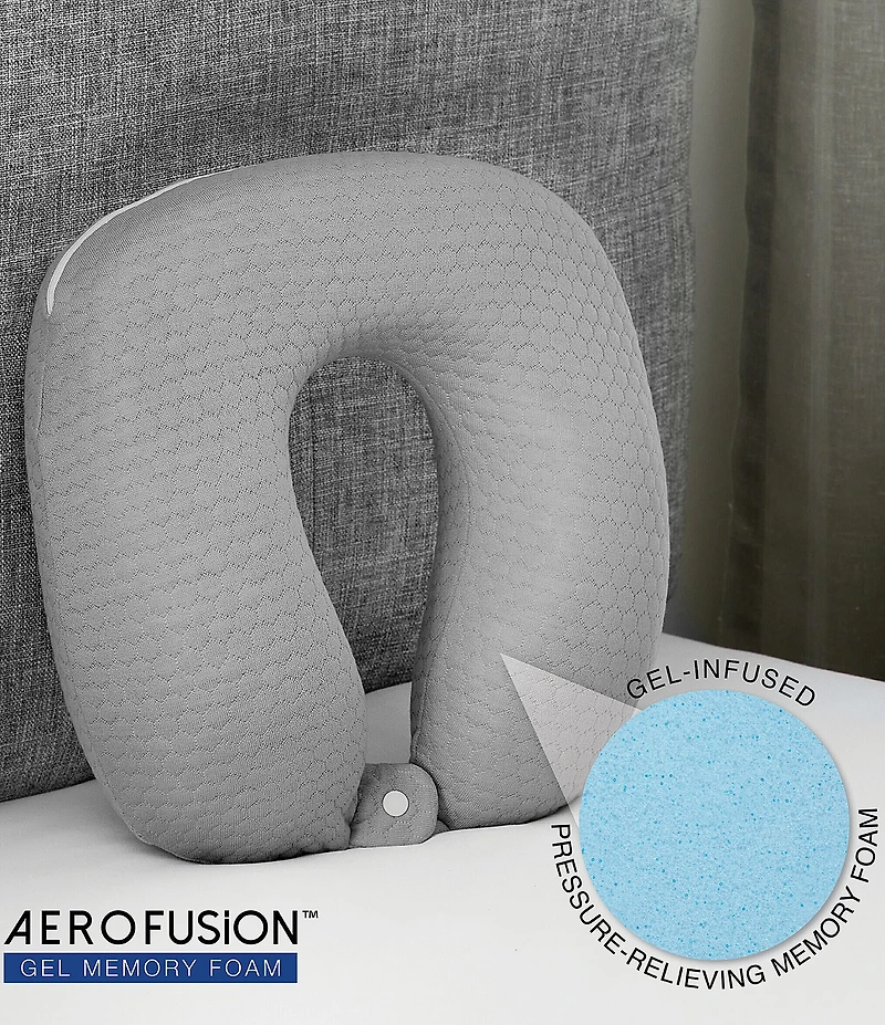 BodiPEDIC Pressure-Relieving Support Memory Foam U-Neck Pillow