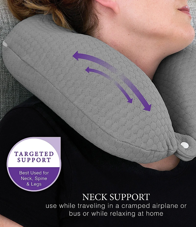 BodiPEDIC Pressure-Relieving Support Memory Foam U-Neck Pillow