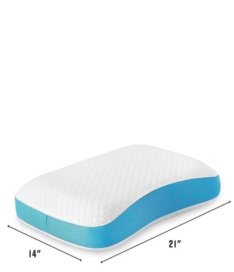 BodiPEDIC Side and Back Sleeper Gel-Infused Memory Foam Bed Pillow